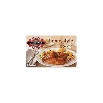Boston Market $50 Multi-Pack - 2/$25 Gift Cards