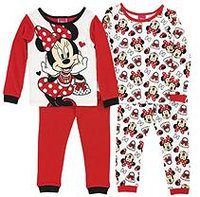 Disney® Minnie Mouse Size 4T 4-Piece Pajama Set in Red