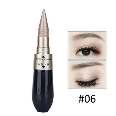 ISALI Dual-use Shimmer Eye Shadow Black Eyeliner Stick - (NO.: 06)
