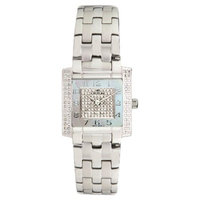 Women's Croton Stainless Steel Watch with Swiss Quartz Diamond - Silver