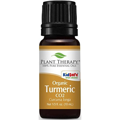 Plant Therapy USDA Certified Organic Turmeric CO2 Essential Oil. 10 ml (1/3 oz). 100% Pure, Undiluted, Therapeutic Grade. (Pack of 12)