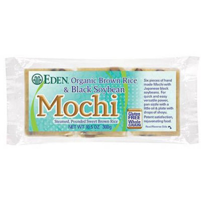 Eden Organic Eden Brown Rice & Black Soybean Mochi, Organic, 10.5 Ounce (Pack of 5)