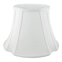 French Oval Lampshade in White