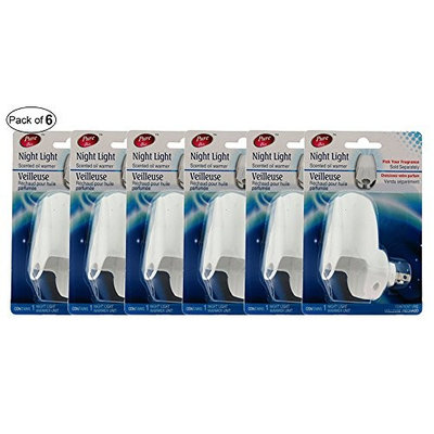 Pure Air Scented Oil Warmer Plus Night Light (Pack Of 6)