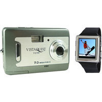Vistaquest V700 Champagne 7 MP Digital Camera - 2.4
