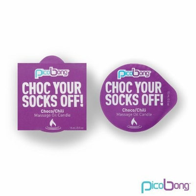 Pico Bong Massage Oil Candle Chocolate/Chili, 1 Ounce