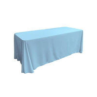 La Linen Poplin Tablecloth Color: Light Turquoise