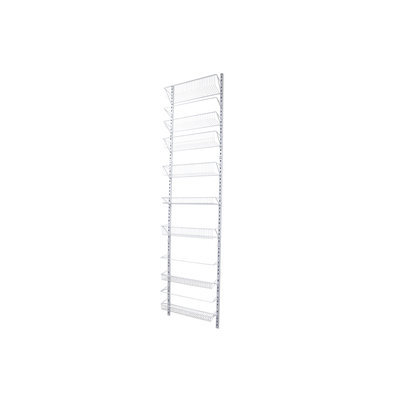 Style Selections 18-in W x 76.65-in H x 5-in D Steel Wall Mounted Shelving 45760PHDLG
