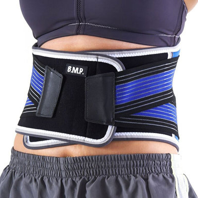 Black Mountain Products Waist Brace Blue M Stabilizing Lumbar Waist Brace, Blue - Medium