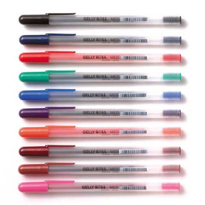 Sakura Gelly Roll Medium Point Pen Open Stock .4mm Line/.8mm Ball-Brown