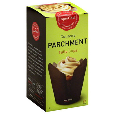 Paper Chef Culinary Parchment Tulip Cups, 12 count, (Pack of 6)