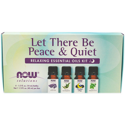 NOW Foods Solutions Let There Be Peace & Quiet Relaxing Essential Oils Kit 1 Kit