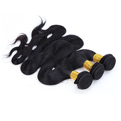 Black Hair Bundles Weft Unprocessed Brazilian Virgin Human Hair Weave Grade 7A Quality Brazilian Hair Extensions Weave Weft Thick Body Wave 18