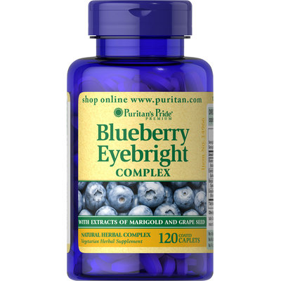 Puritan's Pride Blueberry Eyebright Complex-120 Caplets