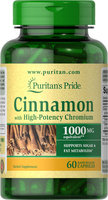 Puritan's Pride Cinnamon Complex with High Potency Chromium -60 Capsules