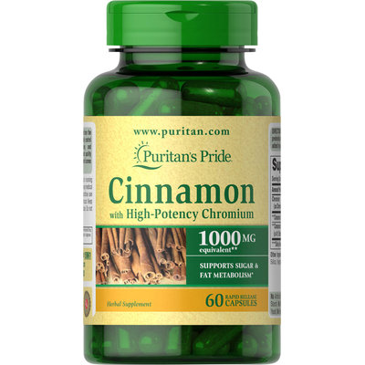 Puritan's Pride Cinnamon Complex with High Potency Chromium -60 Capsules
