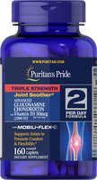 Puritan's Pride Triple Strength Glucosamine Chondroitin with Vitamin D3-160 Caplets