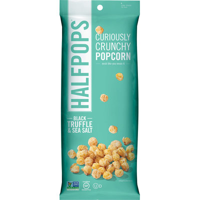 Halfpops Black Truffle & Sea Salt Halfpops - 12 Bags-12 Each