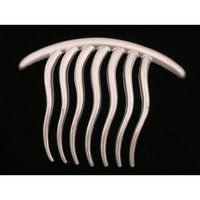 CARAVAN 7 TOOTH WAVY TEETH GOLD OR SILVER FRENCH TWIST COMB