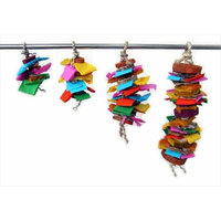 A & E Cage Java Wood Color Splash Bird Toy Small