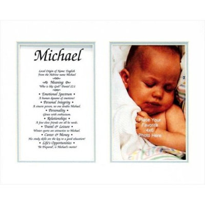 Townsend FN03Brady Personalized Matted Frame With The Name & Its Meaning - Brady
