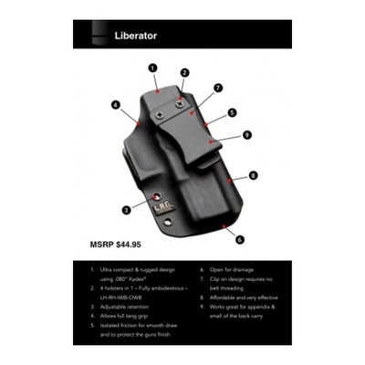 Liberator Holster - H&K Vp9 - Ambi - Black