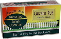 Backyard Safari Lemon Zest & Garlic Chicken Rub - 6 Bags-2.6 oz Bag
