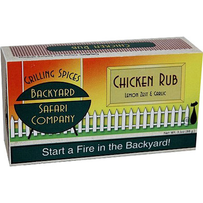 Backyard Safari Lemon Zest & Garlic Chicken Rub - 6 Bags-2.6 oz Bag