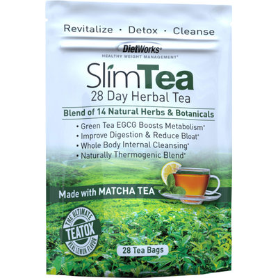 DietWorks SlimTea 28 Day Herbal Teatox-28 Each