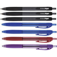 School Smart 1570496 0.7mm Pen Grip Hybrid Ink Assorted Set of 7