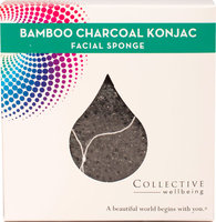 Bamboo Charcoal Konjac Facial Sponge Life Flo Health Products 1 Sponge