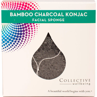 Bamboo Charcoal Konjac Facial Sponge Life Flo Health Products 1 Sponge