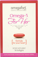 Omegafort Omega-3 For Her (formula for your heart)-30 Softgels