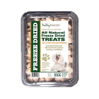 Healthy Breeds 840235146063 8 oz Poodle All Natural Freeze Dried Treats Chicken Breast