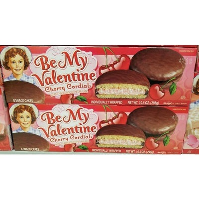Little Debbie Valentines Days Snack Cakes and Treats 2 Boxes (Cherry Cordials)
