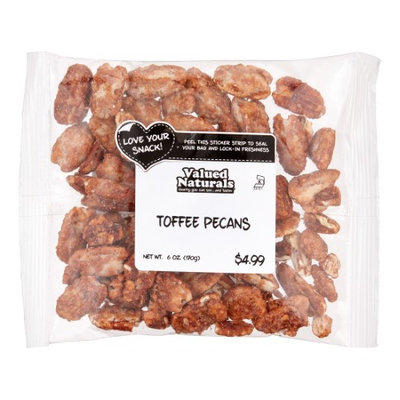 Valued Naturals Butter Toffee Pecans, 6 Oz