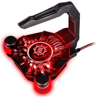 Accessory Power Gaming Mouse Bungee & 2.0 USB Hub with Flexible Arm - Works with Logitech G502, Anker CG100 & More