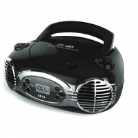 Supersonic Retro CD Boombox FM PLL Radio-Black