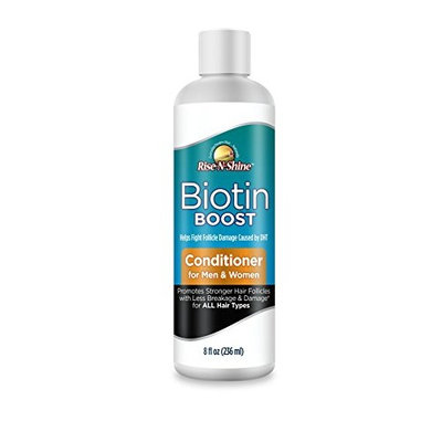 Biotin Boost Conditoner Hair Growth Formula for DHT Hair Loss for Thicker Fuller Healthy Hair Anti Dandruff Formula with Coconut Oil, Wheat Protein, Shea Butter by Rise-N-Shine for Men & Women