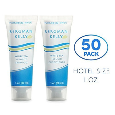 BERGMAN KELLY Hotel Shampoo and Conditioner Set, Hotel Toiletries Bulk (10 Pack, 0.5 Fl Oz) Travel Size Shampoo Amenities for Guest Hospitality, Motel, Air BnB; Mini Luxury Shampoo Conditioner Sample