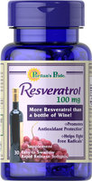 Puritan's Pride Resveratrol 100 mg-30 Rapid Release Softgels