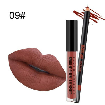 Lip Gloss for Girls, Staron Lipgloss Sets for women With Lip Liner Pencil Liquid Lipstick Makeup Waterproof Lip Gloss Long Lasting Moisturizer Beauty Liquid Matte Lipstick
