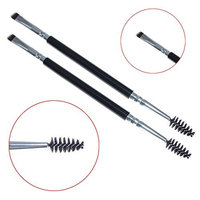 2pcs Pro Double Heads Angled Eyebrow Comb Brush Eyelash