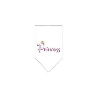 Ahi Princess Rhinestone Bandana White Large
