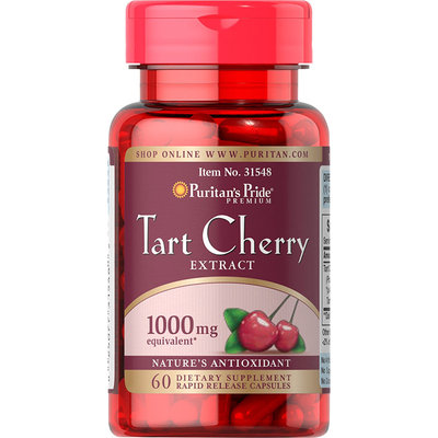 Puritan's Pride Tart Cherry Extract 1000 mg-60 Capsules