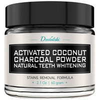 Activated Charcoal Teeth Whitening Powder - Made in USA with Organic Coconut Activated Charcoal for Safe Effective Teeth Whitening, 100% Natural, Better Than Strips, Kit, Gel & Whitening Toothpaste