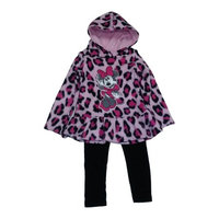 Desigual Baby Girls Pink Cheetah Print Minnie Mouse Hooded Top 2 Pc Pant Set 12M