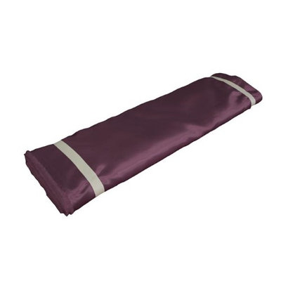 LA Linen BridalBolt-10Yrd-EggplantB42 10 Yards Bridal Satin Flat Fold Eggplant
