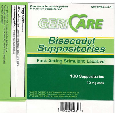 Mckesson Brand Gericare Bisacodyl Laxative Suppository
