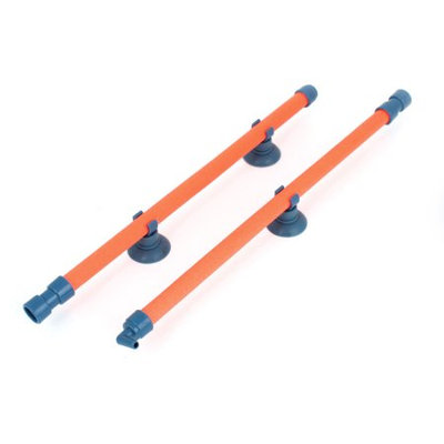 Aquarium Fish Tank Air Stone Diffuses Bubble Wall Tube Orange 18
